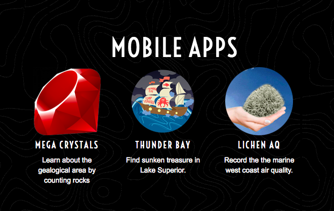 Mobile Apps created by the Citizen Science Team at Michigan Tech University